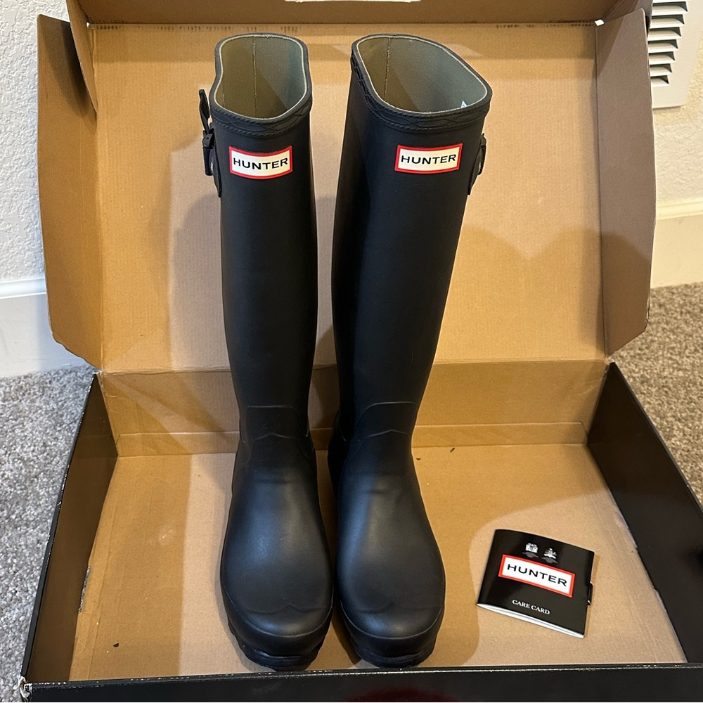 NIB Hunter Norris Field Boots Black SZ 8